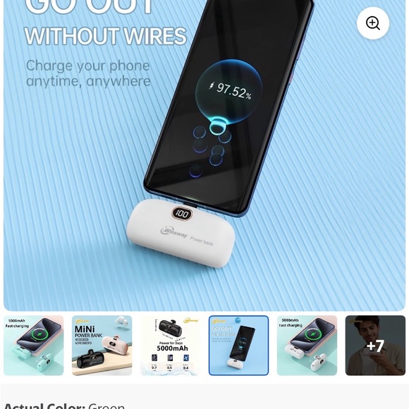 Winsway Mini Power Bank J2 in Blue - Picture 6 of 8